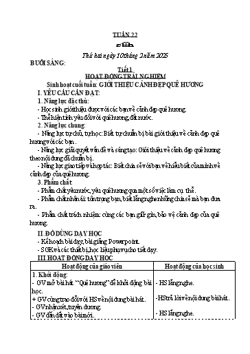 Kế hoạch bài dạy Lớp 3 - Tuần 22 - Năm học 2024-2025 - Nguyễn Thị Ngọc Huyền